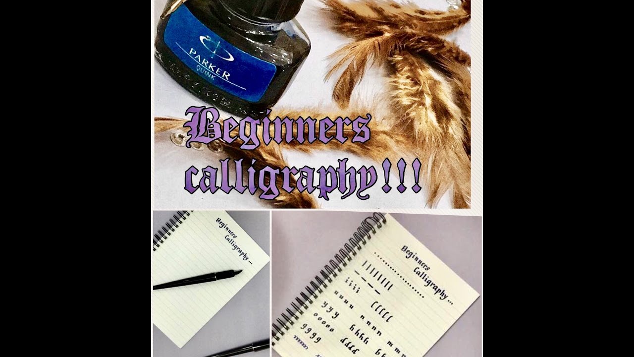 🖤Calligraphy fr beginners ️🖤 - YouTube