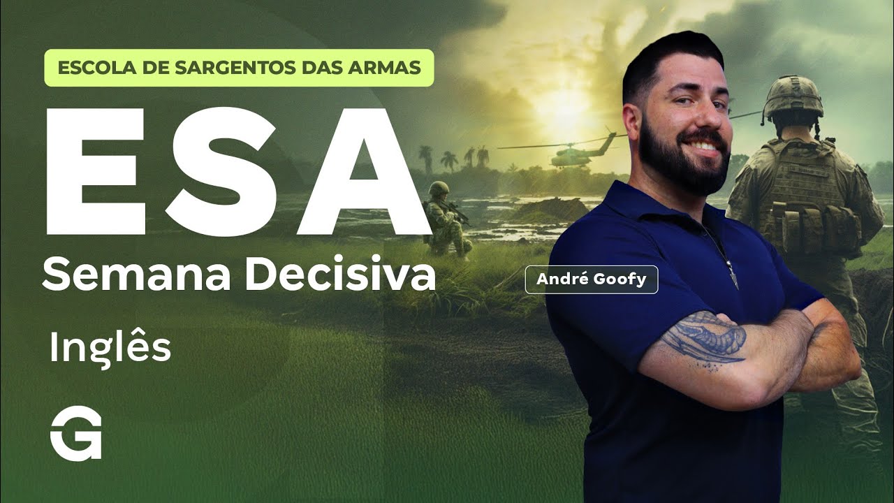 Concurso ESA 2026: Semana Decisiva | Inglês com André Goofy