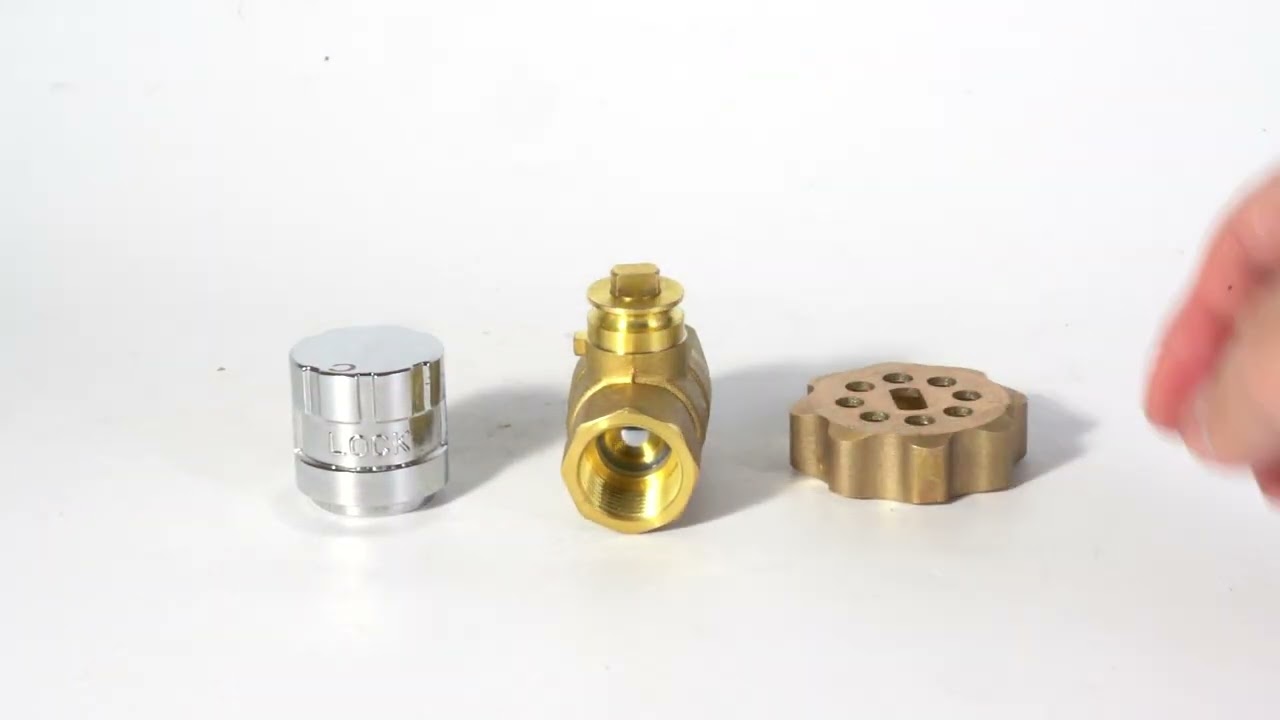 China Factory Customized Magnetic Brass Lockable Ball Valve