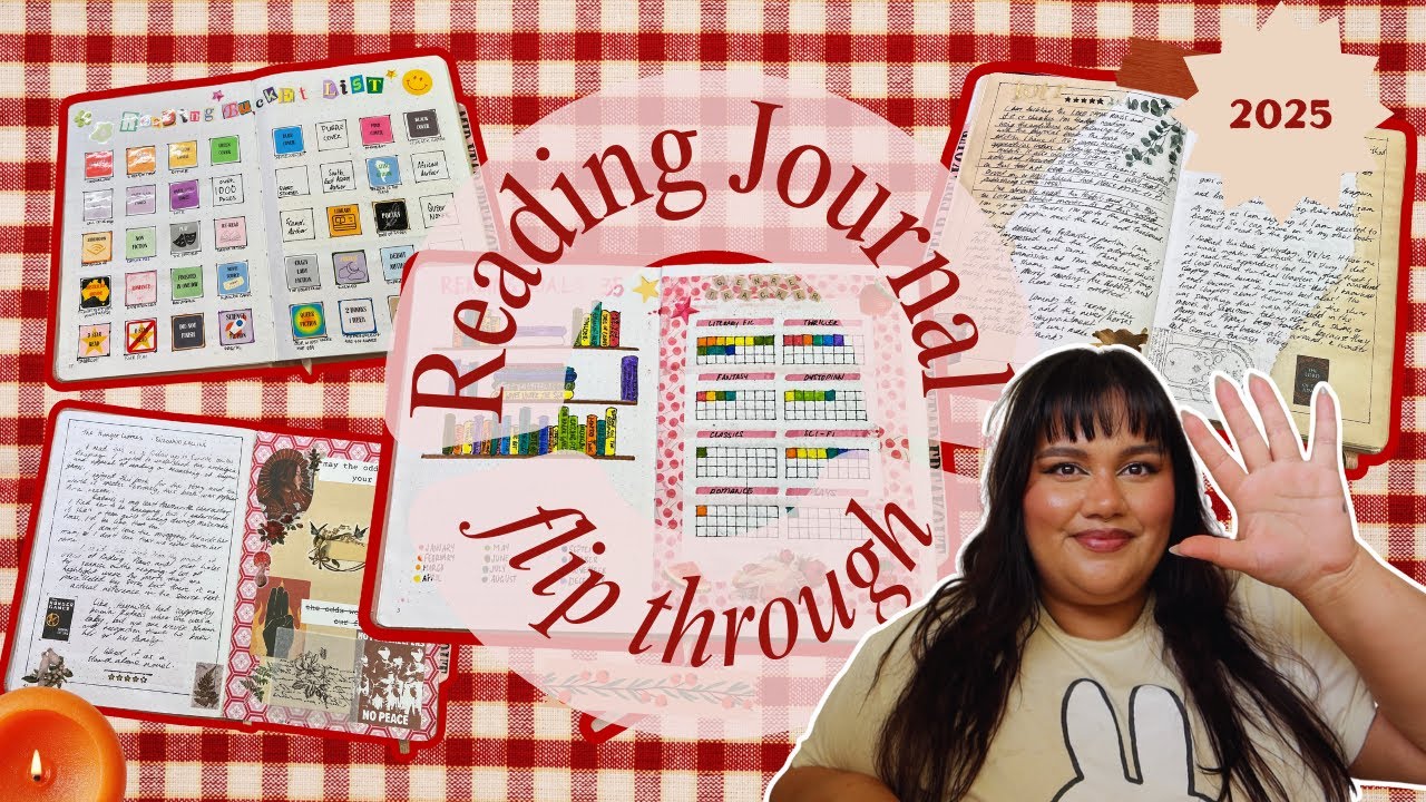 2025 reading journal flip through 📚💗