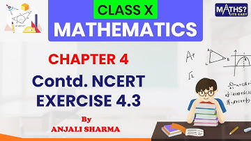 Contd. NCERT Exercise 4.3 | Ep 8 | Quadratic Equations | Chapter 4 | Class 10 | CBSE | Maths? Its...