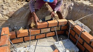 Amazing How To Building Construction Brick Wall Column Footing Reinforcement