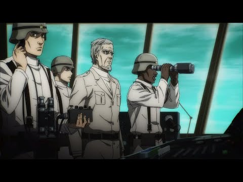진격의 거인 4기 3쿨 완결편(전편) - 뮬러 장관 연설, 비행선 부대 전멸