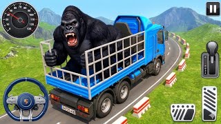 Zoo Animal🦍 Cargo Truck DriverDangerous Animal Delivery Game 3DAndroid GamePlay