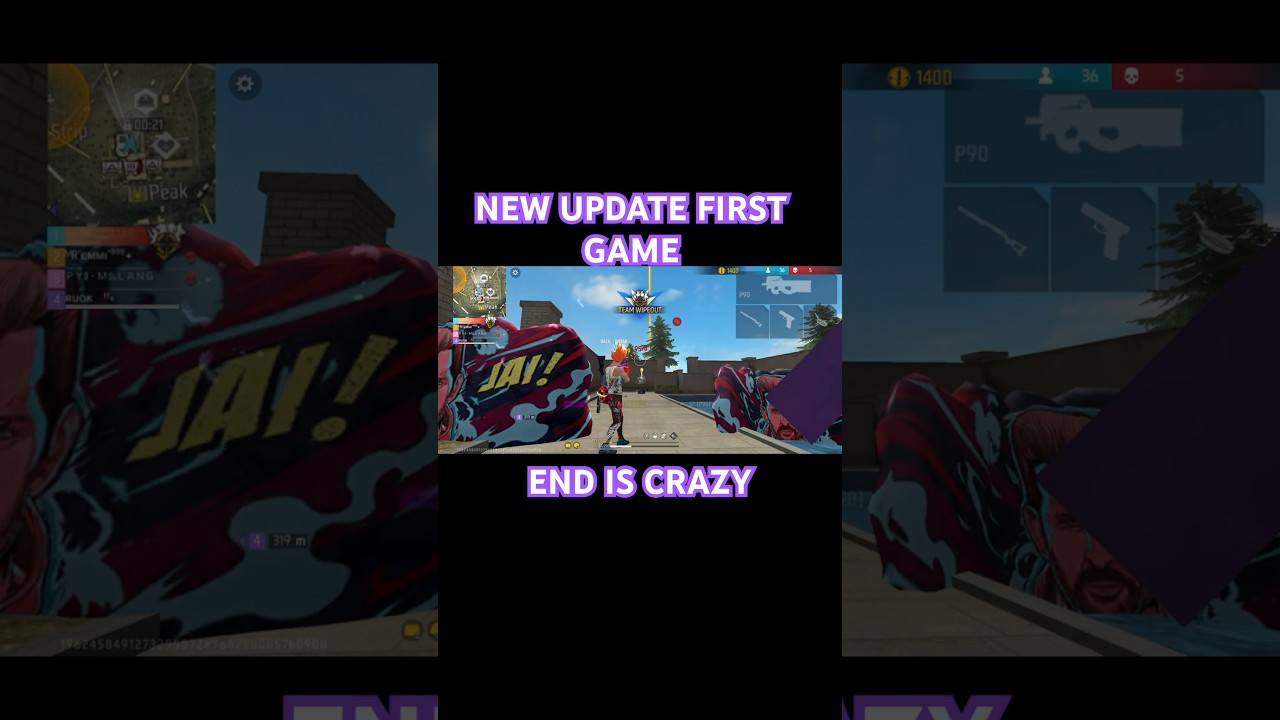 FF REGION TOP 1 PLAYER GAMEPLAY NEW UPDATE FIRST GAME 😘😘END IS CRAZY 🥶🥶🥶