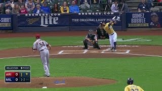 ARI@MIL: Hellickson fans Davis for 500th strikeout