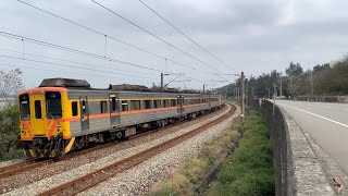 海線加長版12節DR3100自強號（192次）通過龍港站北舊後汶公路 2023-01-27