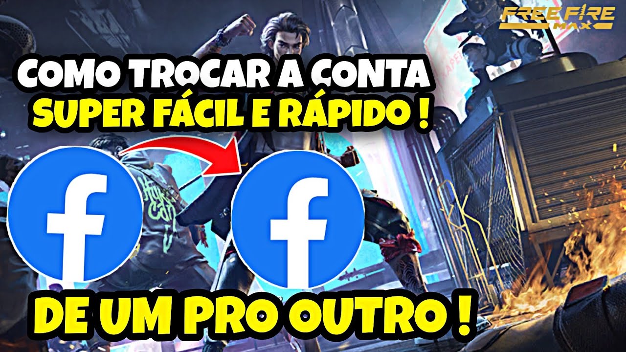 Como deslogar a conta do freefire do facebook e logar em outra como