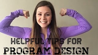 Tips To Designing Your Own Exercise Program