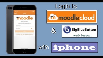 Log in to Moodlecloud & then join BigBlueButton webinar - from an IPHONE