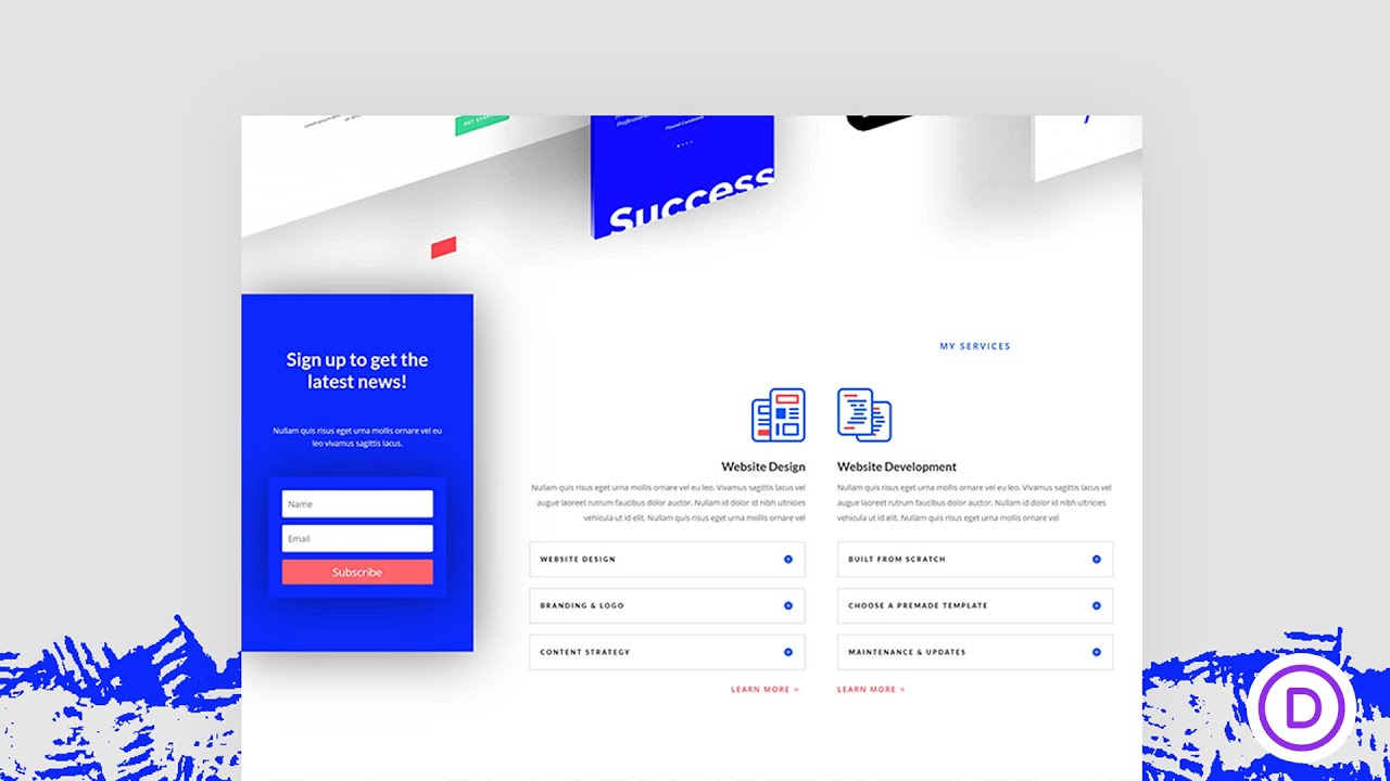 How to Add a Motion Slide-Out Email Optin Box with Divi's Scroll Effects