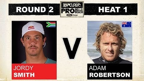 Round 2, Heat 1 - Jordy Smith vs Adam Robertson