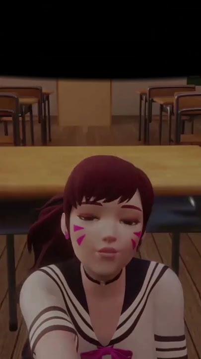 Stuck In Detention With D.VA 👀 #overwatch #dva