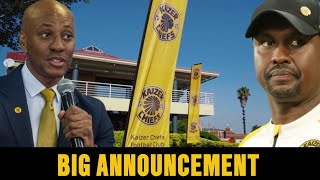Big Announcement Coming Out Kaizer Chiefs Village New Technical Team Member For Senior Team.....