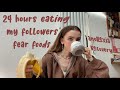 24 HOURS EATING MY FOLLOWERS’ FEAR FOODS - ANOREXIA RECOVERY | RORECOVERING