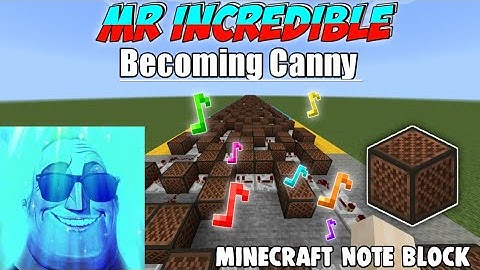 Mr Incredible becoming canny meme (Minecraft Noteblock)