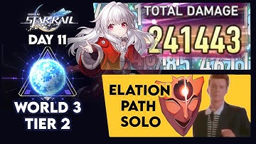 SOLO CLARA Still Destroys Higher Difficulty - World 3 Tier 2【Daily Honkai Star Rail】