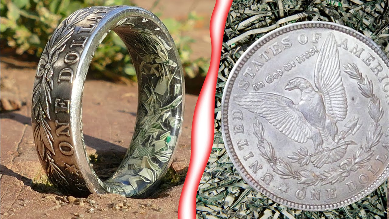 JFK Silver Half Dollar Coin Ring