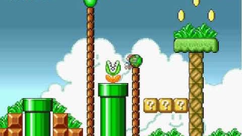 Super Mario Flash Custom Levels: Overgrown grassland