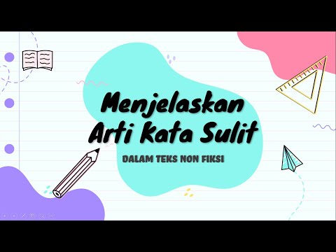 Video: Apa arti kata sulit?