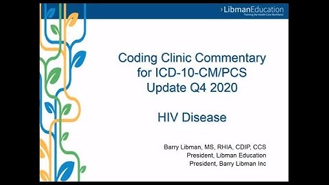 ICD-10 Coding Clinic Update (Q4 2020): HIV Disease