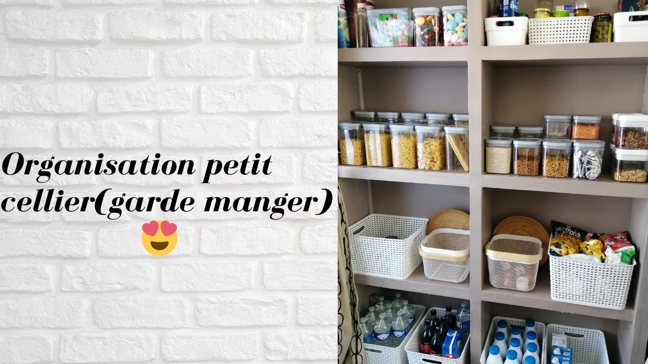 Rangement et organisation petit cellier(garde manger).