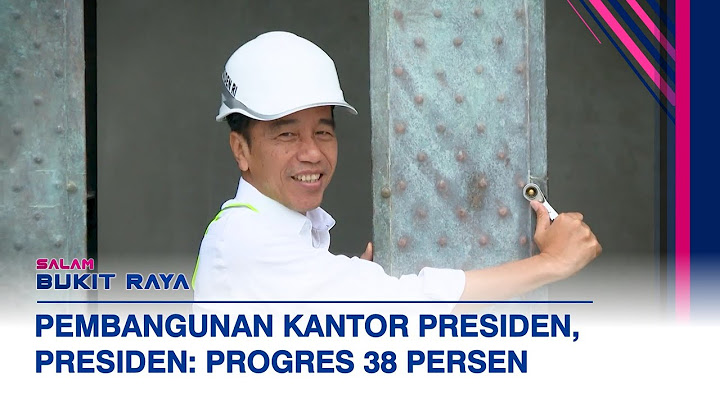 Presiden Jokowi Pasang Bilah Pertama Kantor Presiden di IKN