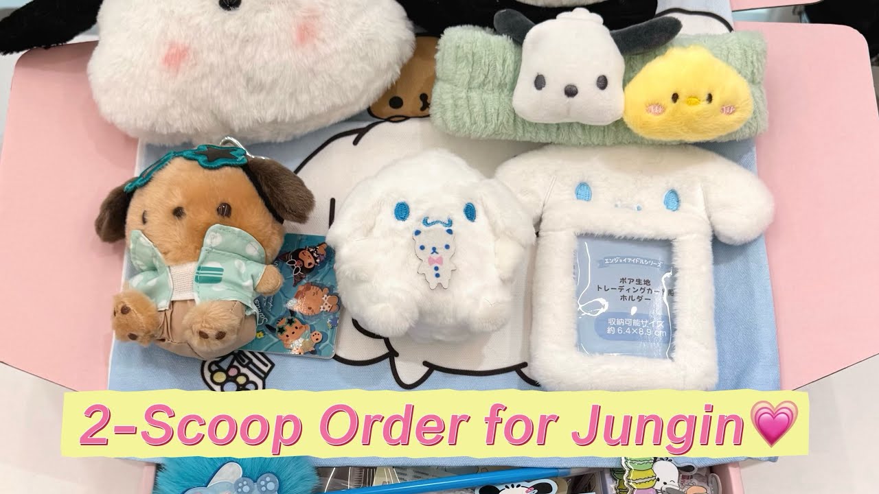 2-Scoop Order for Jungin💗#luckyscoop #sanrio #packingorders #pochacco #cinnamoroll #fyp #kawaii 