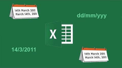 CÁCH VIẾT NGÀY TRONG EXCEL
