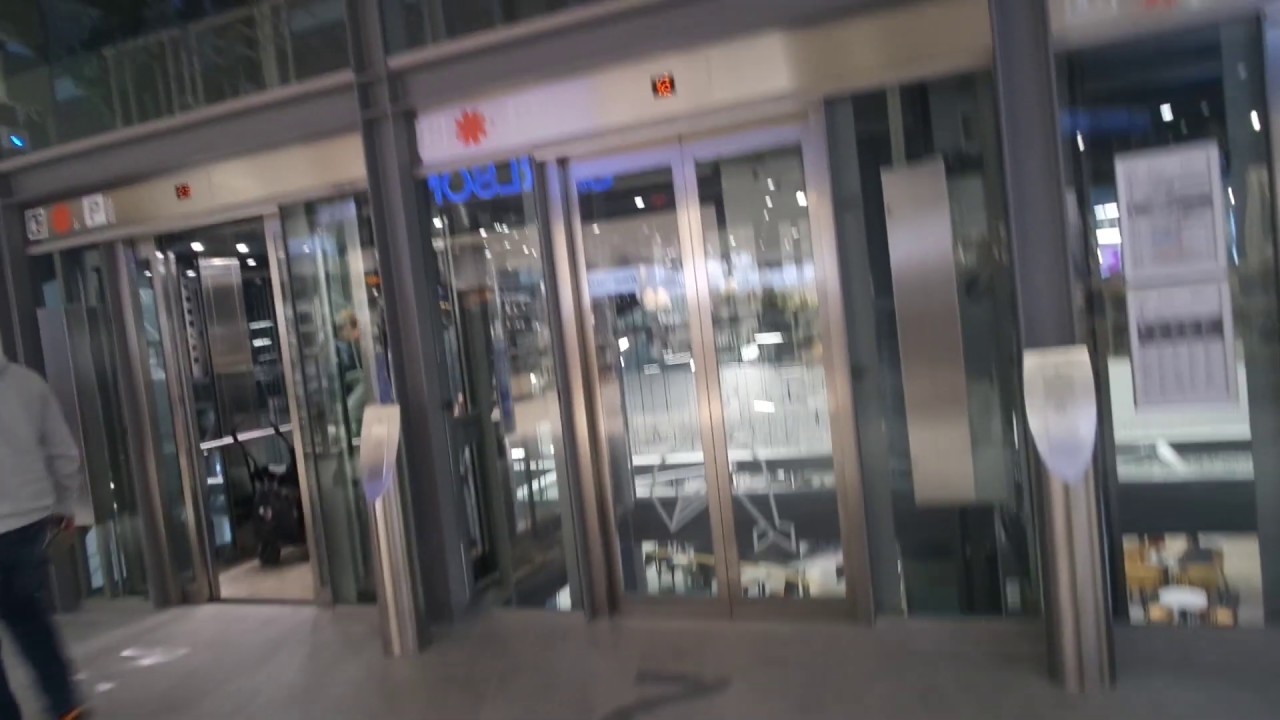 Brand new 2018! Kone traction glass elevators/lifts in Redi shopping center, Helsinki