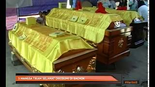Tiga mangsa tikam selamat dikebumi di Bachok