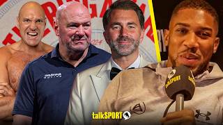 ‘If Eddie pulls the fight…I’ll be with him’ Anthony Joshua on Dana beef and Tyson Fury fight delay
