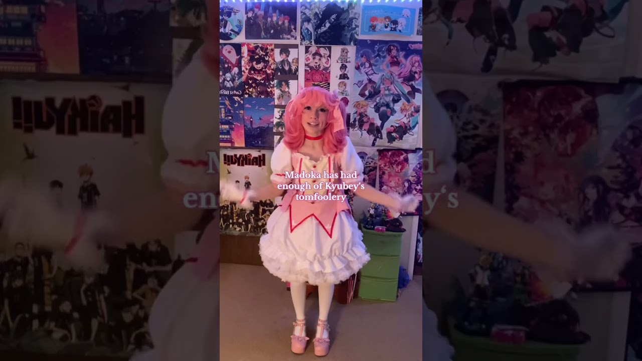 Wig snatched, Kyubey rn 🙀; I made this vid b4 getting out of cos LOL #madokamagicacosplay #cosplay