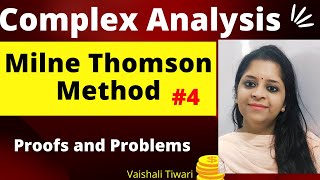 Milne Thomson Method Detailed Proof and Examples | Analytic Function |Complex Analysis