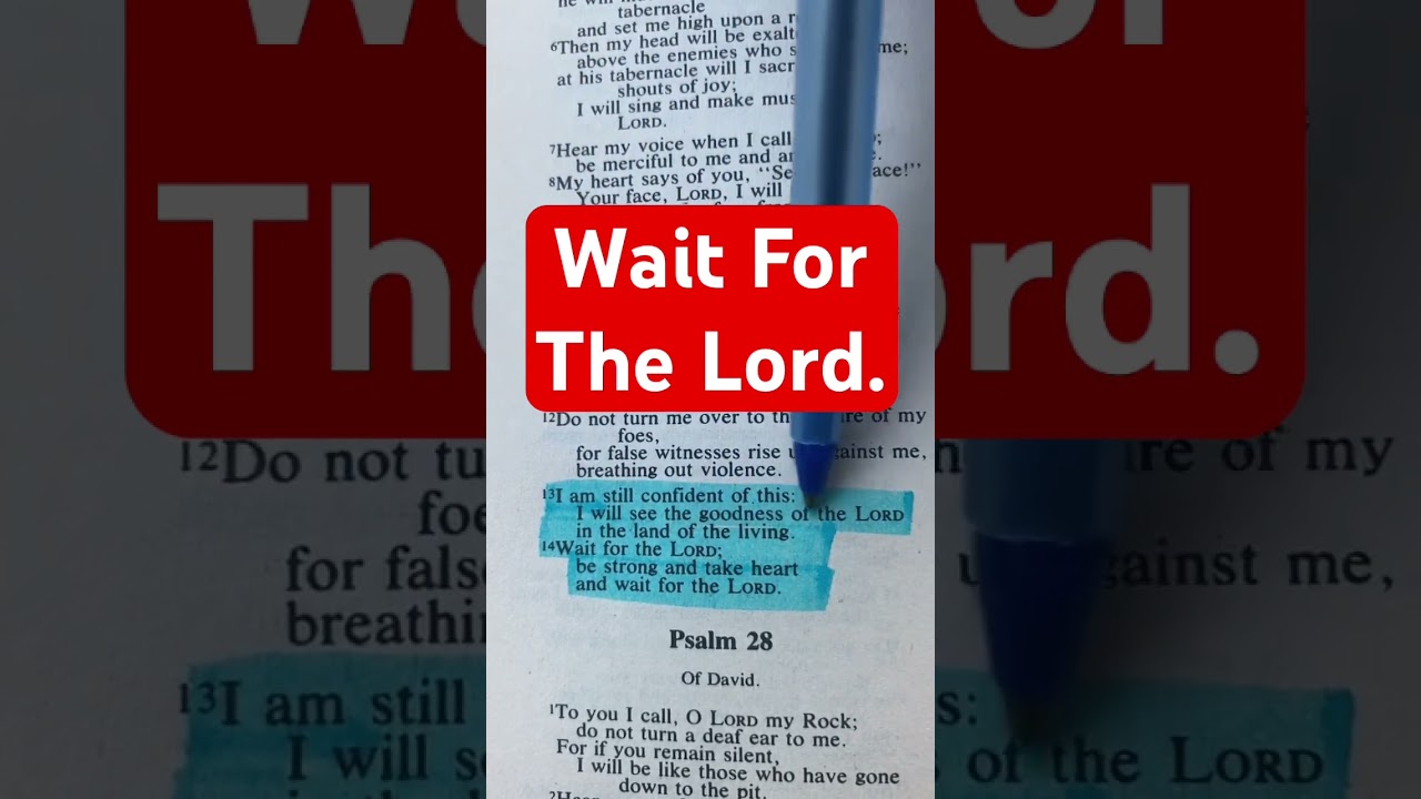 Be Confident In Your Hope. Psalm 