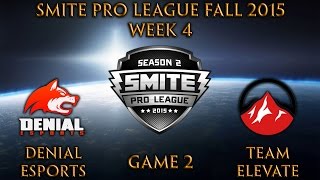 SPL Fall Week 4 - Denial Esports vs. Team eLevate (Game 2)