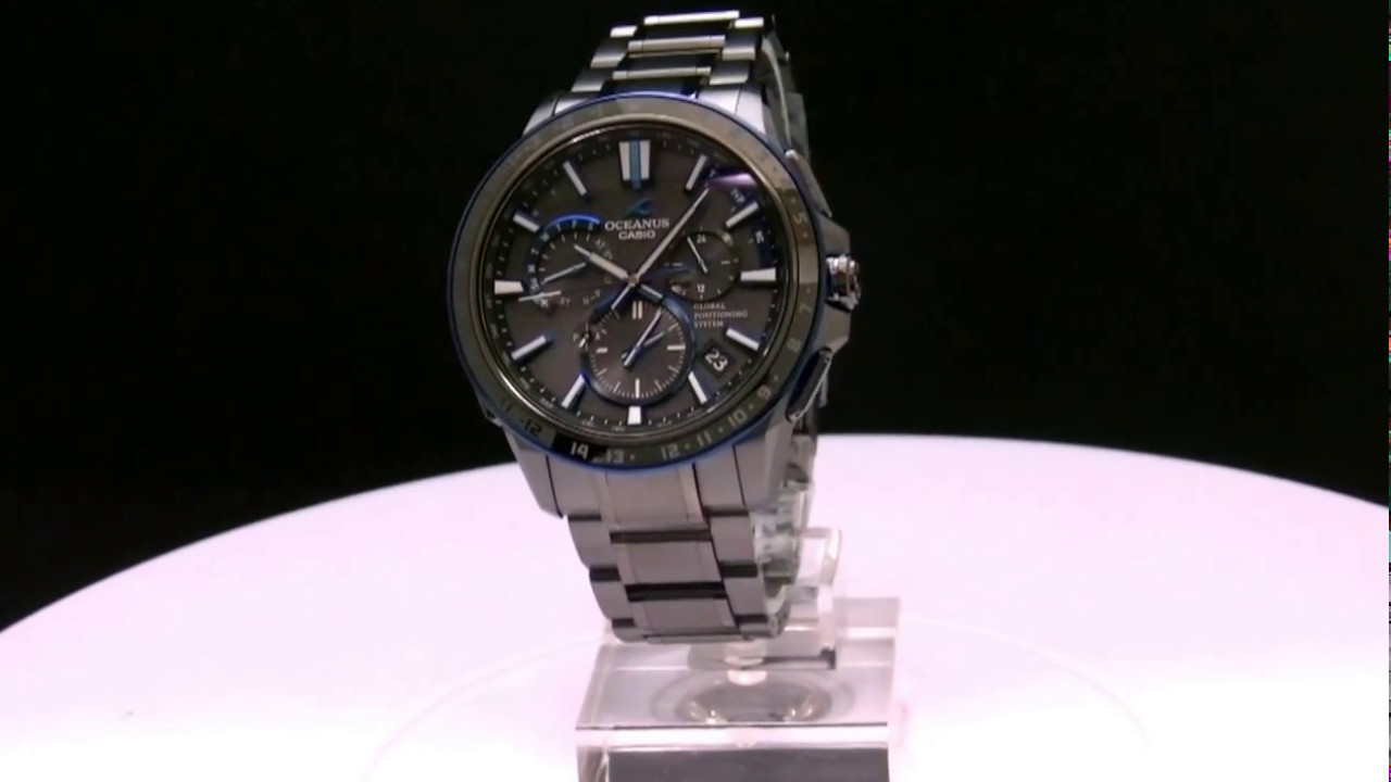 Casio OCEANUS OCW-G1200B-1AJF GPS Hybrid Wave Ceptor - YouTube