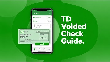 How to Get a Voided Check on TD App (Direct Deposit Form TD Bank)