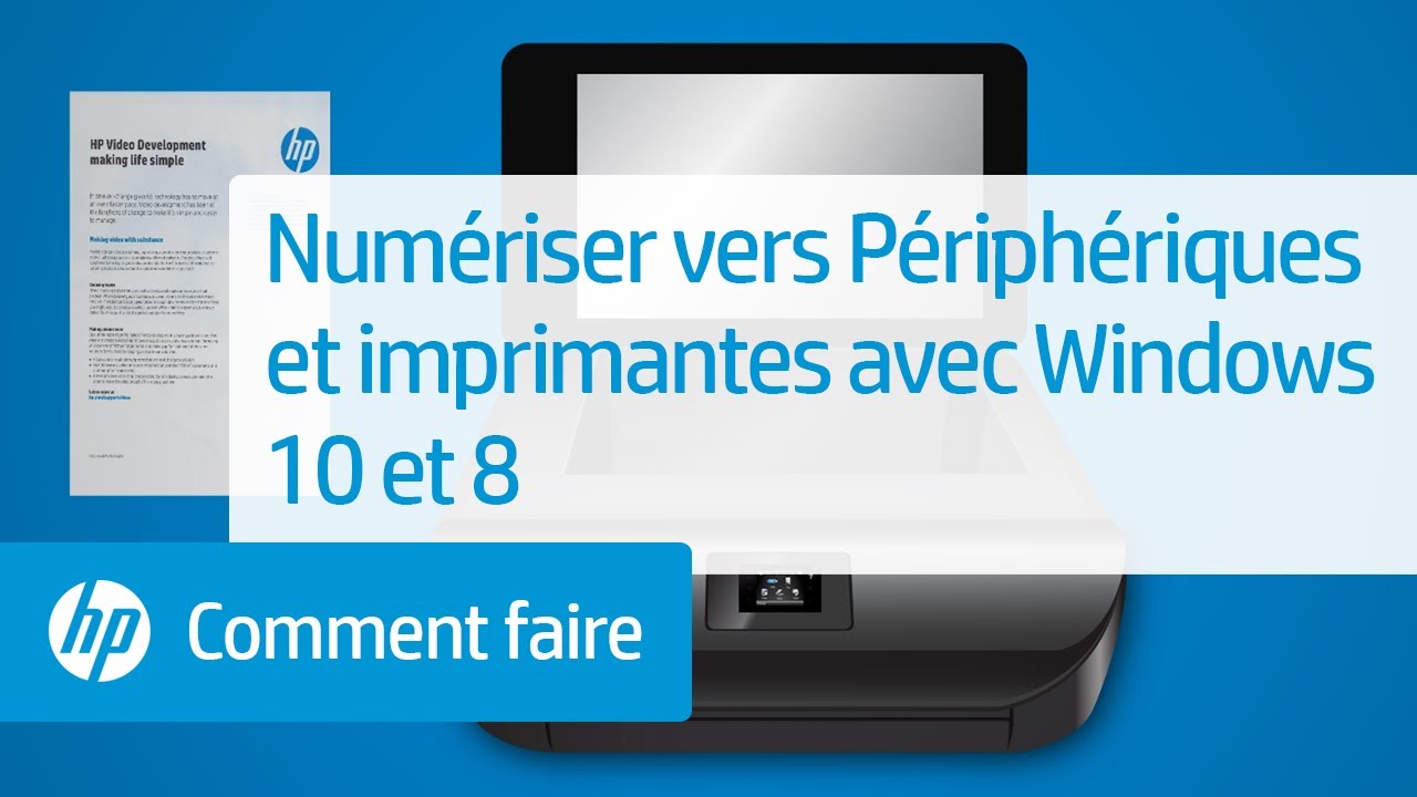 Numériser vers Périphériques et imprimantes avec Windows 10 et 8 - YouTube