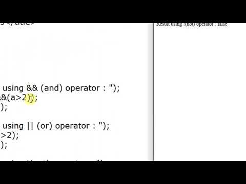 Logical Operator in JavaScript in Hindi || By : Anu Monga