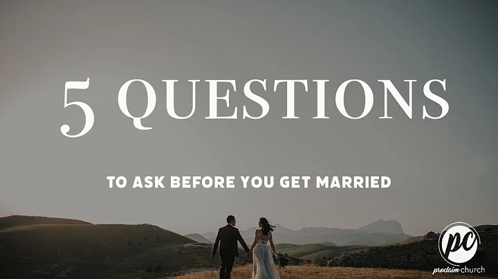 5 Questions to ask Before you get Married | Ps. Ga...