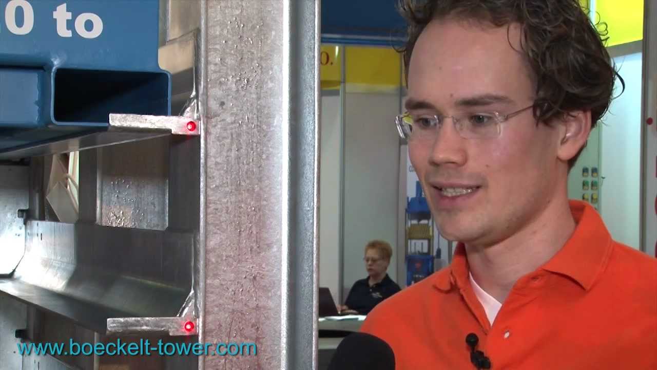 Böckelt Tower - Lagersystem zur Euroblech 2012 - YouTube