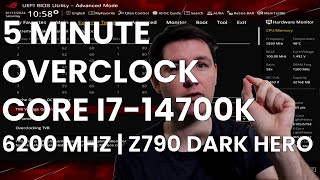 5 Minute Overclock: Core i7-14700K to 6200 MHz