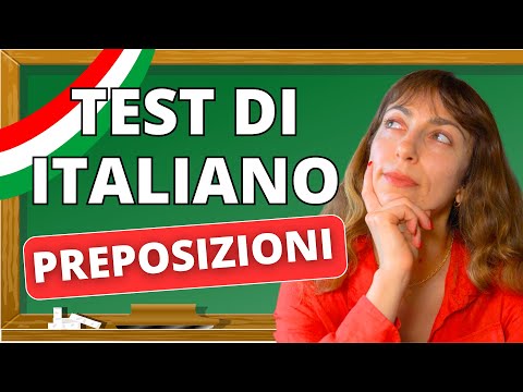 Test Preposizioni italiane