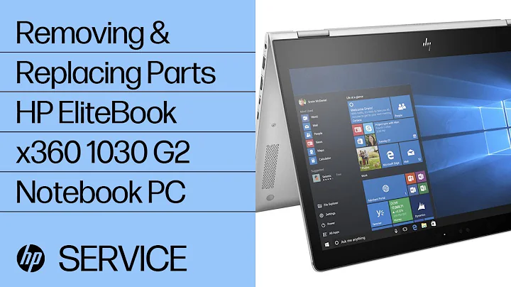 Removing & replacing parts for HP EliteBook x360 1030 G2 | HP Computer Service