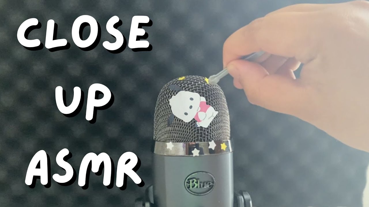 ASMR triggers directly on the mic