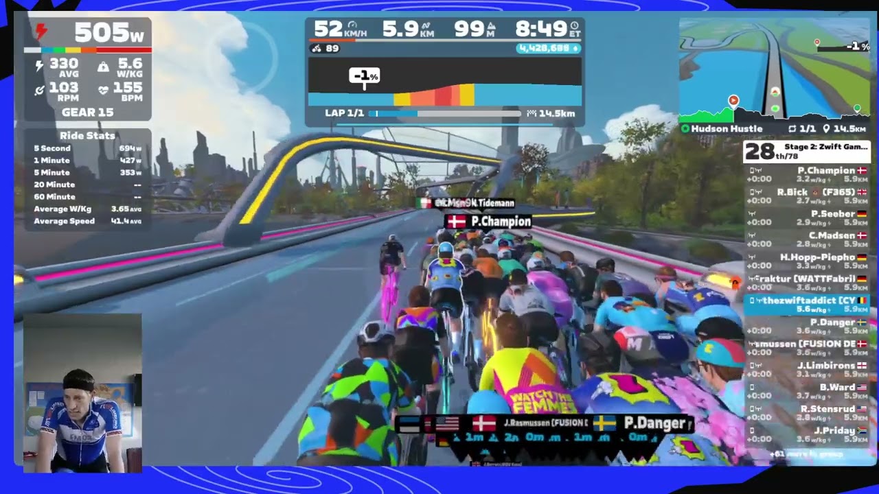 Zwift Games 2026 Stage 2 - Hudson Hustle (ZRS 450-570) (New York)