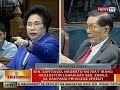 BT: Santiago, nagbato ng iba't ibang akusasyon vs Enrile sa kanyang privelege speech