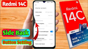 redmi 14c 5g side back button, redmi 14c 5g side back setting