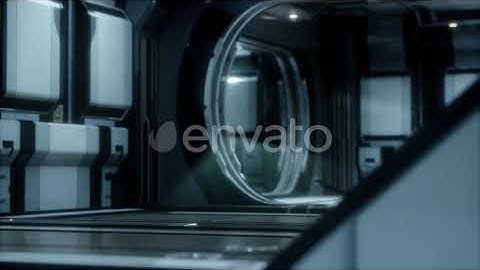 Futuristic Sci Fi Spaceship Interior | Motion Graphics - Envato elements